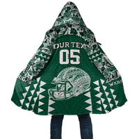 Custom Hawaii Football Cloak Rainbow Warriors Tropical Vibes LT05 Unisex Green - Polynesian Pride
