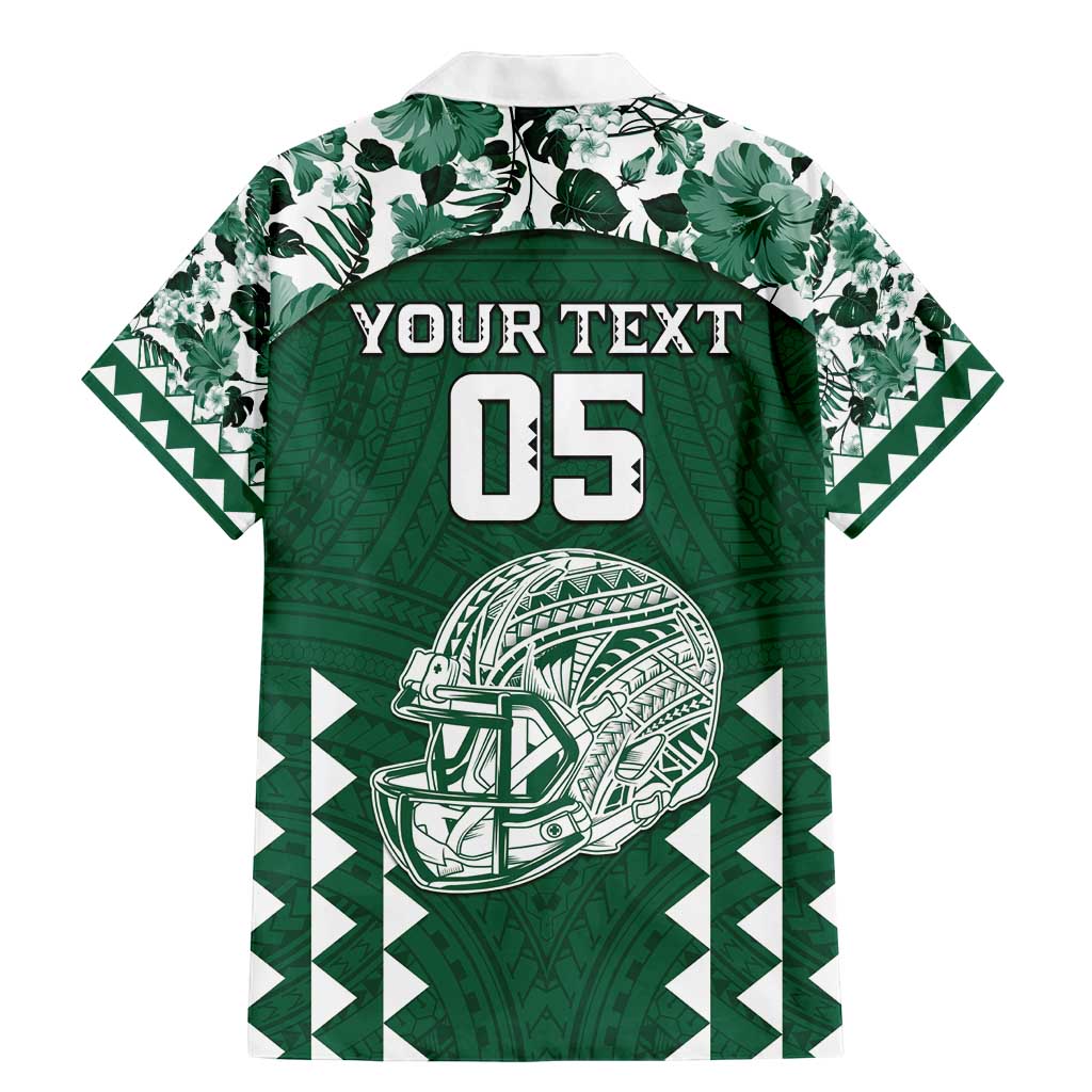 Custom Hawaii Football Family Matching Mermaid Dress and Hawaiian Shirt Rainbow Warriors Tropical Vibes - Polynesian Pride