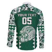 Custom Hawaii Football Family Matching Mermaid Dress and Hawaiian Shirt Rainbow Warriors Tropical Vibes - Polynesian Pride