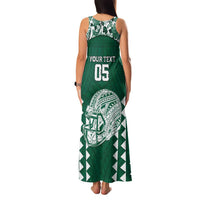 Custom Hawaii Football Family Matching Tank Maxi Dress and Hawaiian Shirt Rainbow Warriors Tropical Vibes - Polynesian Pride