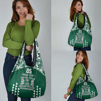Custom Hawaii Football Grocery Bag Rainbow Warriors Tropical Vibes - Polynesian Pride