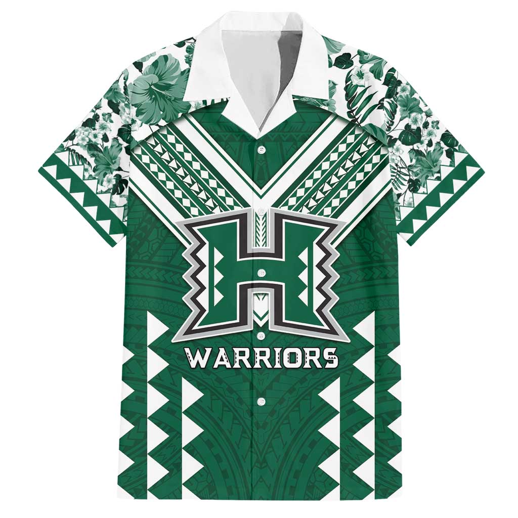 Custom Hawaii Football Hawaiian Shirt Rainbow Warriors Tropical Vibes - Polynesian Pride