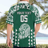 Custom Hawaii Football Hawaiian Shirt Rainbow Warriors Tropical Vibes - Polynesian Pride
