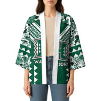 Custom Hawaii Football Kimono Rainbow Warriors Tropical Vibes - Polynesian Pride