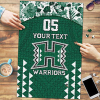 Custom Hawaii Football Puzzle Rainbow Warriors Tropical Vibes - Polynesian Pride