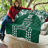 Custom Hawaii Football Quilt Rainbow Warriors Tropical Vibes LT05 - Polynesian Pride