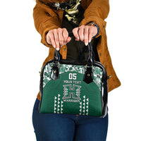 Custom Hawaii Football Shoulder Handbag Rainbow Warriors Tropical Vibes LT05 One Size Green - Polynesian Pride