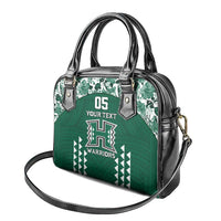 Custom Hawaii Football Shoulder Handbag Rainbow Warriors Tropical Vibes LT05 - Polynesian Pride