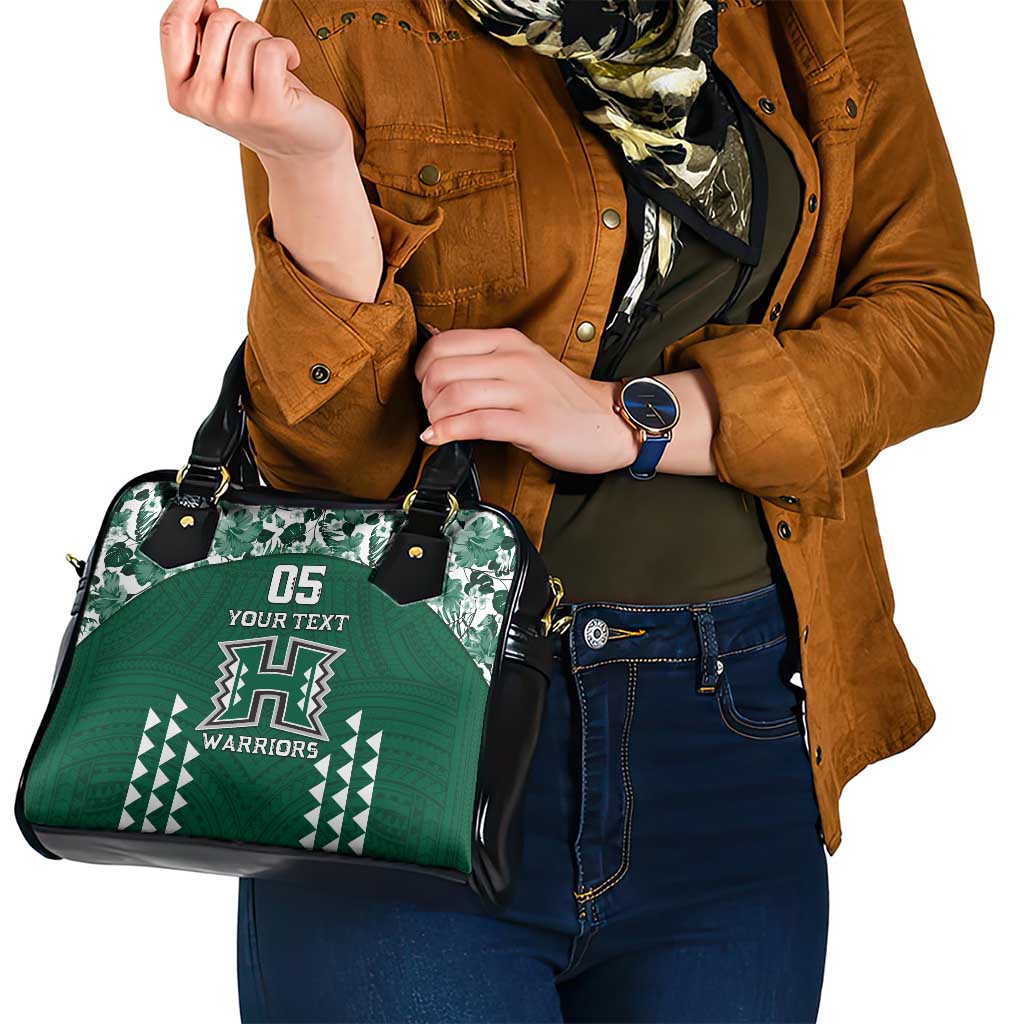 Custom Hawaii Football Shoulder Handbag Rainbow Warriors Tropical Vibes LT05 - Polynesian Pride