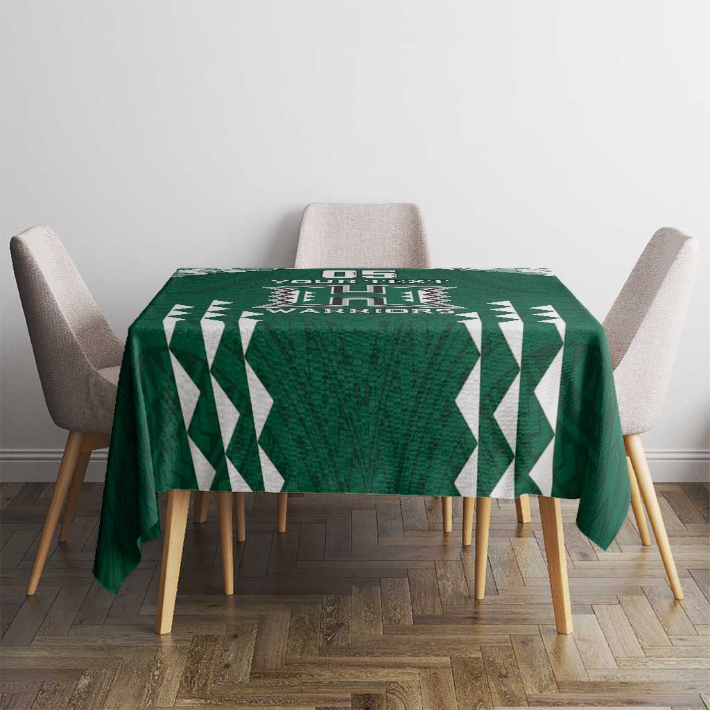 Custom Hawaii Football Tablecloth Rainbow Warriors Tropical Vibes LT05 - Polynesian Pride