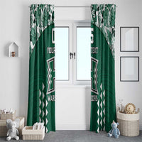 Custom Hawaii Football Window Curtain Rainbow Warriors Tropical Vibes LT05 - Polynesian Pride