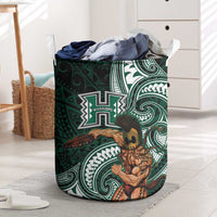 Hawaii Ikaika Warrior Football Laundry Basket Polynesian Tribal Tattoo - Polynesian Pride