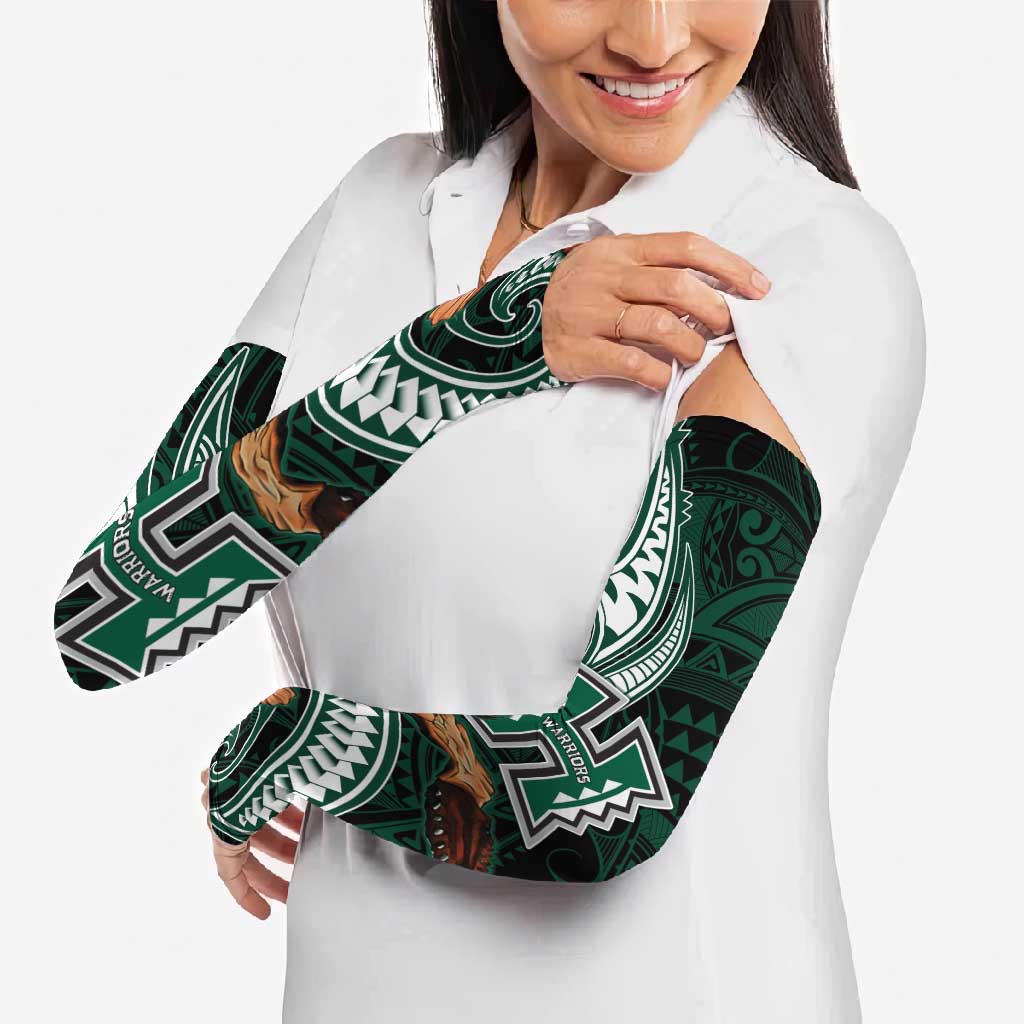 Hawaii Ikaika Warrior Football Arm Sleeves Polynesian Tribal Tattoo - Polynesian Pride