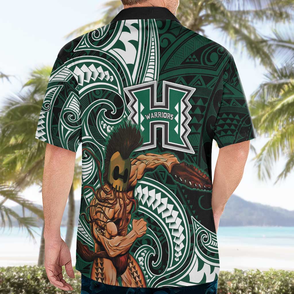 Hawaii Ikaika Warrior Football Hawaiian Shirt Polynesian Tribal Tattoo - Polynesian Pride