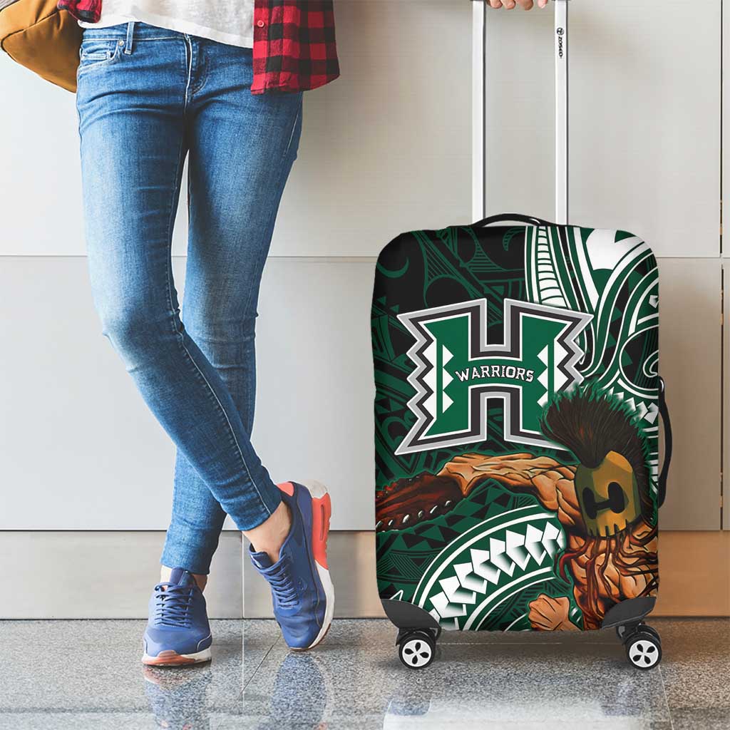 Hawaii Ikaika Warrior Football Luggage Cover Polynesian Tribal Tattoo - Polynesian Pride