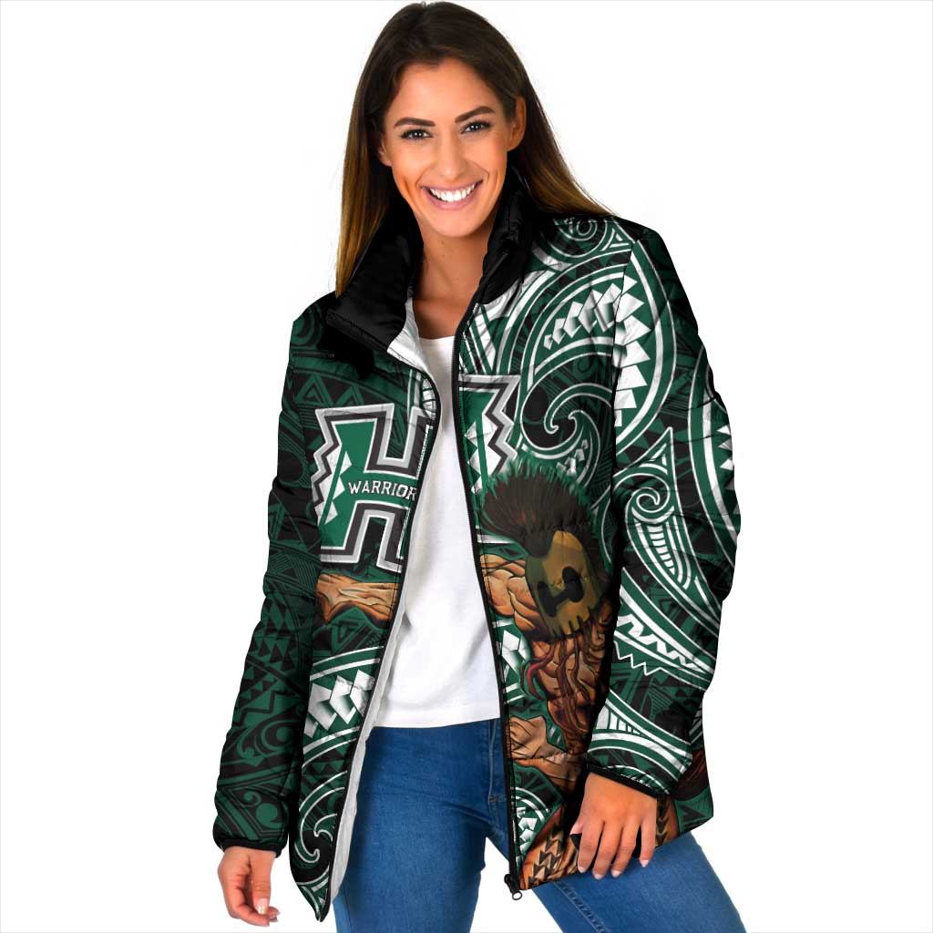 Hawaii Ikaika Warrior Football Padded Jacket Polynesian Tribal Tattoo - Polynesian Pride