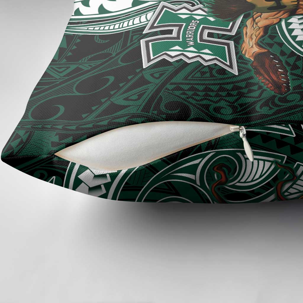Hawaii Ikaika Warrior Football Pillow Cover Polynesian Tribal Tattoo - Polynesian Pride
