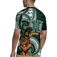 Hawaii Ikaika Warrior Football Rugby Jersey Polynesian Tribal Tattoo - Polynesian Pride