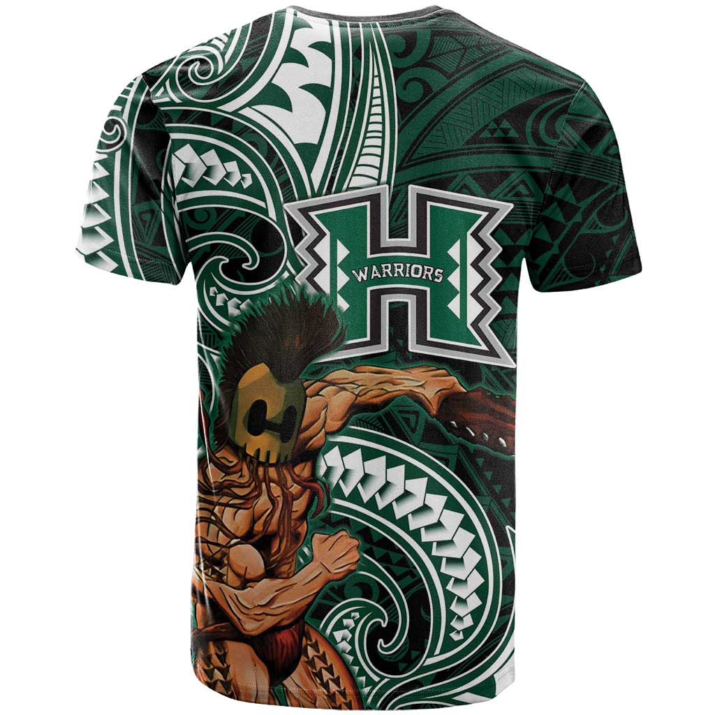 Hawaii Ikaika Warrior Football T Shirt Polynesian Tribal Tattoo - Polynesian Pride