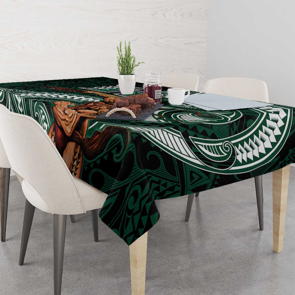 Hawaii Ikaika Warrior Football Tablecloth Polynesian Tribal Tattoo - Polynesian Pride