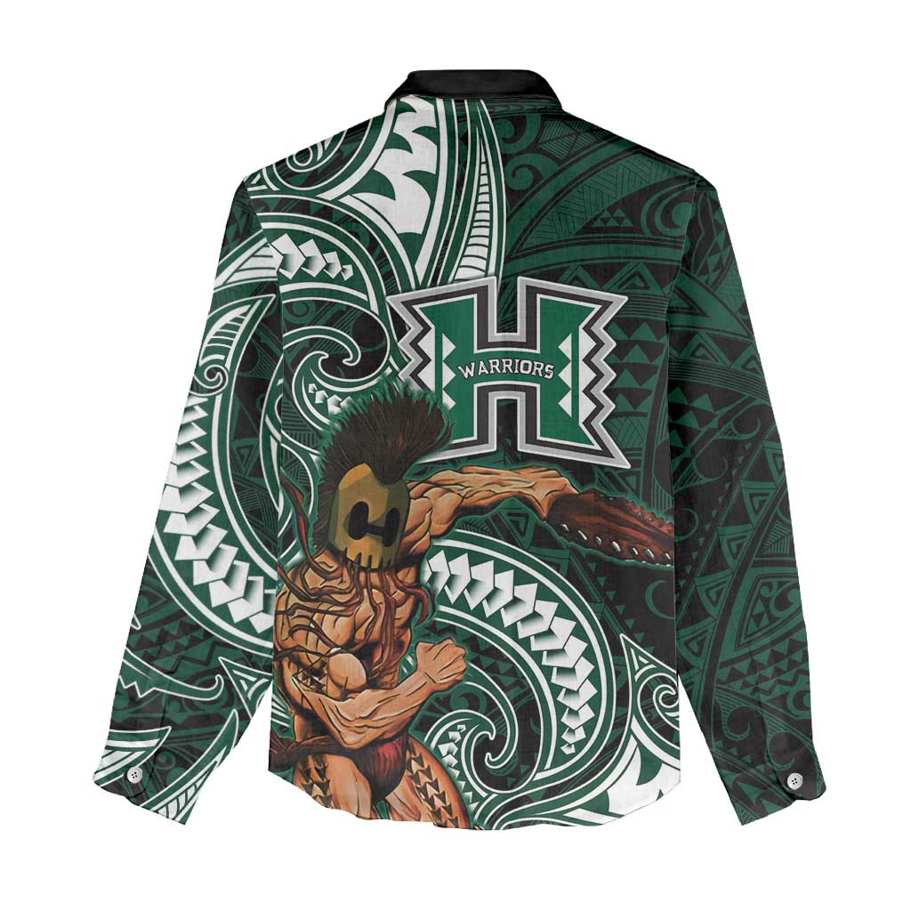 Hawaii Ikaika Warrior Football Women Casual Shirt Polynesian Tribal Tattoo LT05 - Polynesian Pride