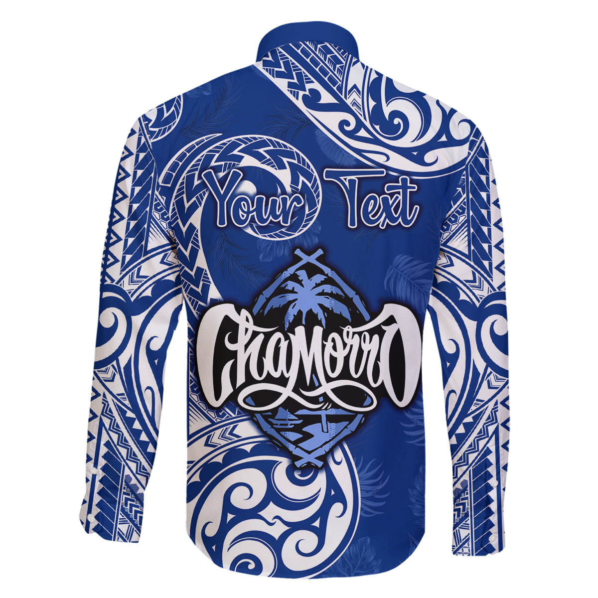 Personalised Hafa Adai Guam History and Chamorro Heritage Day Family Matching Summer Maxi Dress and Hawaiian Shirt Blue Latte Stone LT05 - Polynesian Pride