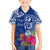 Personalised Hafa Adai Guam History and Chamorro Heritage Day Family Matching Tank Maxi Dress and Hawaiian Shirt Blue Latte Stone LT05 Son's Shirt Blue - Polynesian Pride