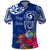 Personalised Hafa Adai Guam History and Chamorro Heritage Day Polo Shirt Blue Latte Stone LT05 Blue - Polynesian Pride