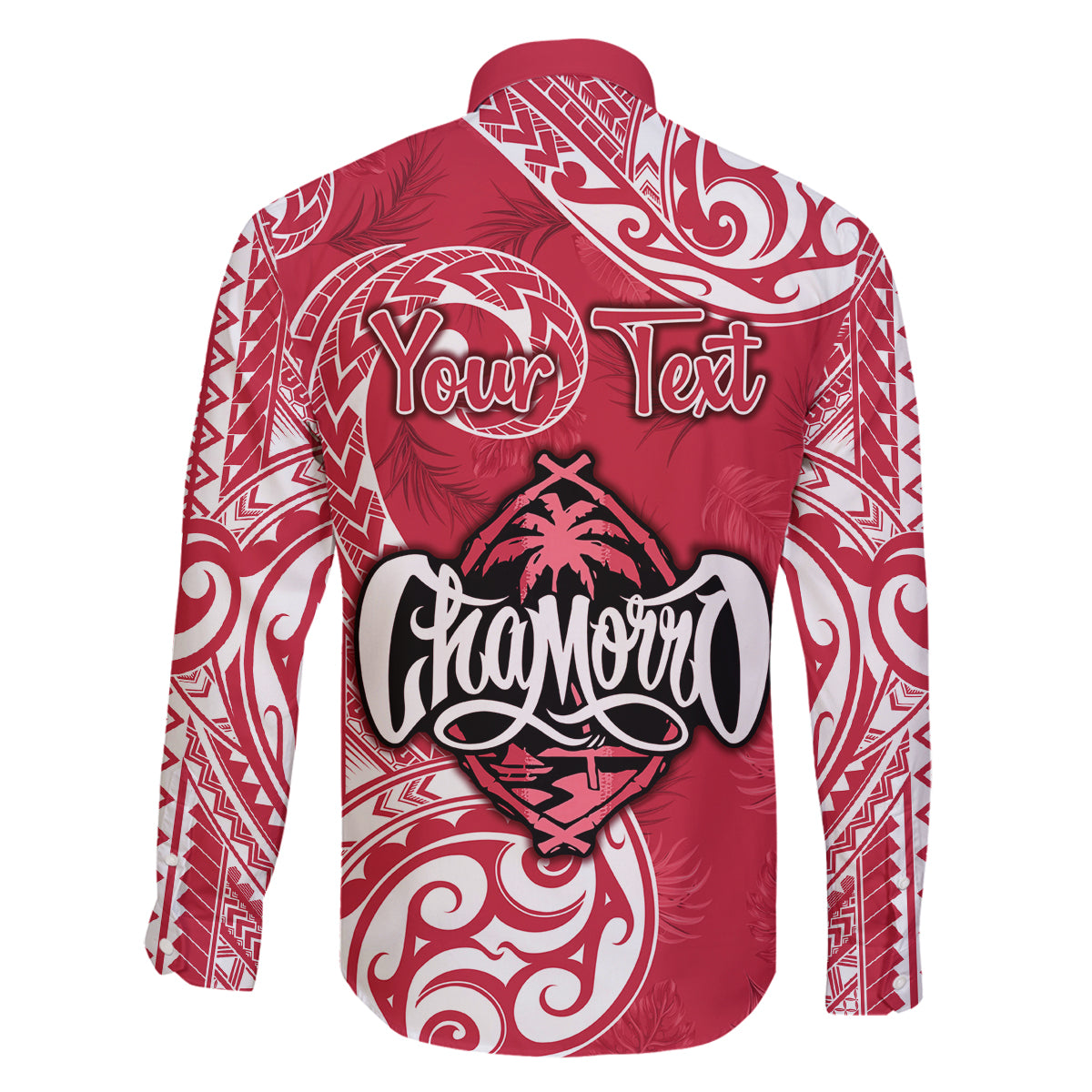 Personalised Hafa Adai Guam History and Chamorro Heritage Day Family Matching Tank Maxi Dress and Hawaiian Shirt Red Latte Stone LT05 - Polynesian Pride