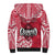 Personalised Hafa Adai Guam History and Chamorro Heritage Day Sherpa Hoodie Red Latte Stone LT05 - Polynesian Pride