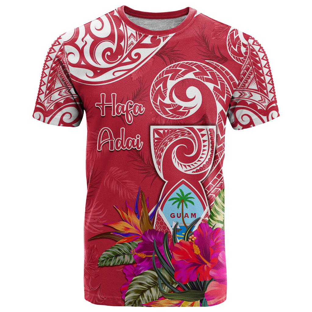 Personalised Hafa Adai Guam History and Chamorro Heritage Day T Shirt Red Latte Stone LT05 Red - Polynesian Pride