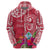Personalised Hafa Adai Guam History and Chamorro Heritage Day Zip Hoodie Red Latte Stone LT05 - Polynesian Pride