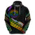 Personalised LGBT History Month Hoodie Proud And Happy Polynesian Dolphin LT05 - Polynesian Pride