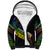 Personalised LGBT History Month Sherpa Hoodie Proud And Happy Polynesian Dolphin LT05 Unisex Black - Polynesian Pride