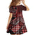 New Zealand Aotearoa Family Matching Off Shoulder Short Dress and Hawaiian Shirt Maori Harakeke Weaving Pattern Red LT05 - Polynesian Pride
