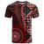 New Zealand Aotearoa T Shirt Maori Harakeke Weaving Pattern Red LT05 Red - Polynesian Pride