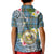 Personalised Hawaii State Kid Polo Shirt Tropical Flowers With Tartan Pattern LT05 - Polynesian Pride
