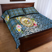 Hawaii State Quilt Bed Set Tropical Flowers With Tartan Pattern LT05 - Polynesian Pride