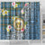 Hawaii State Shower Curtain Tropical Flowers With Tartan Pattern LT05 - Polynesian Pride