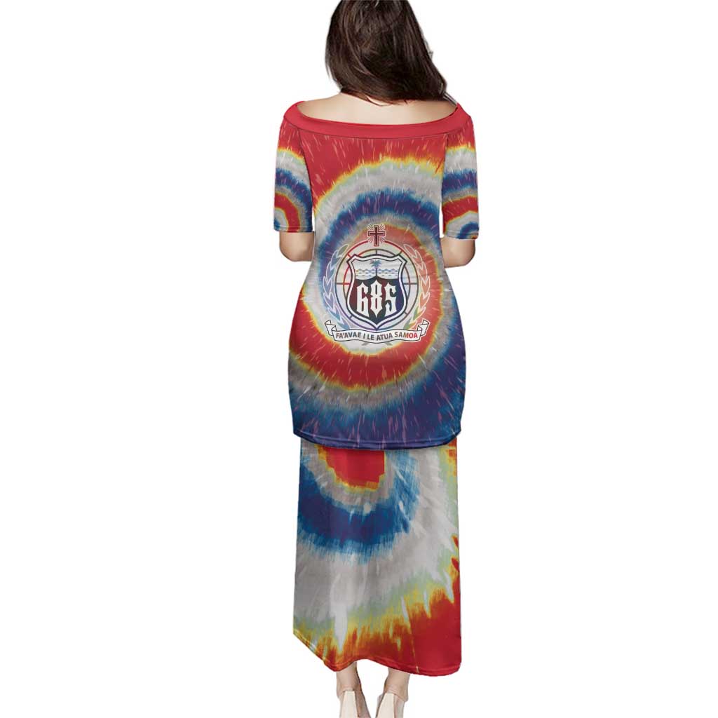 Samoa Family Matching Puletasi and Hawaiian Shirt Tie Dye Unique Style