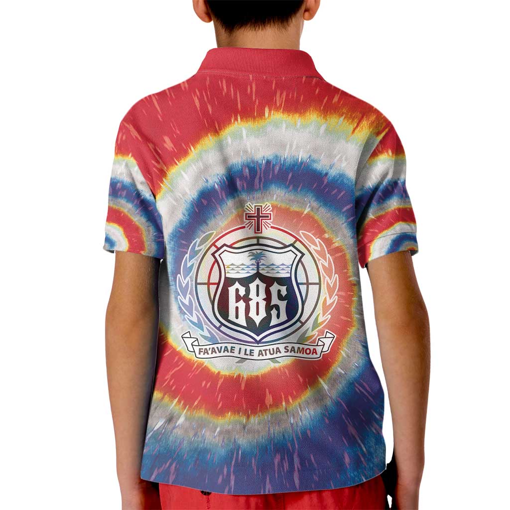 Samoa Kid Polo Shirt Tie Dye Unique Style