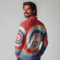 Samoa Long Sleeve Polo Shirt Tie Dye Unique Style