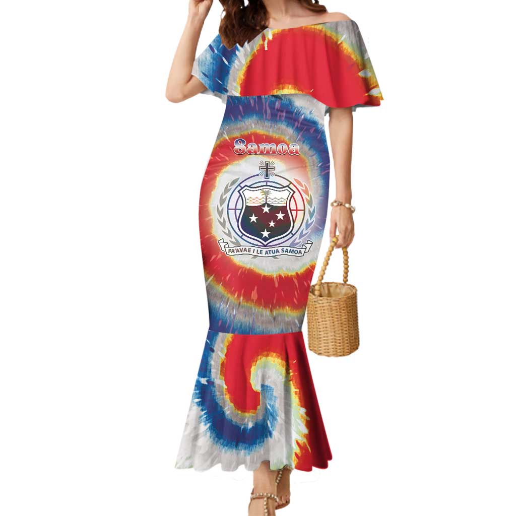 Samoa Mermaid Dress Tie Dye Unique Style LT05 Women Colorful - Polynesian Pride