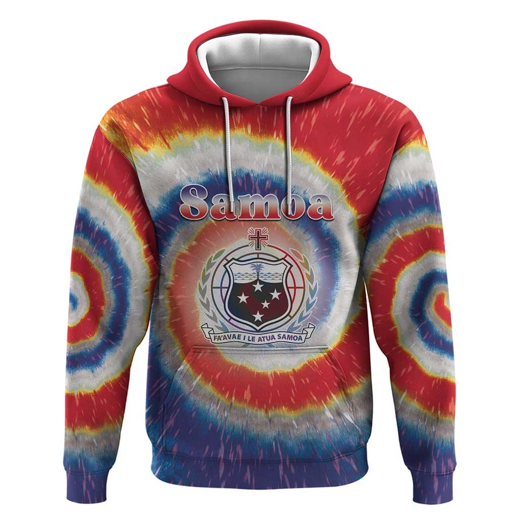 Samoa Zip Hoodie Tie Dye Unique Style LT05 Pullover Hoodie Colorful - Polynesian Pride