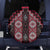 New Zealand Aotearoa Spare Tire Cover Red Poutama With Taniko Pattern LT05