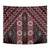 New Zealand Aotearoa Tapestry Red Poutama With Taniko Pattern LT05