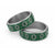 New Zealand Aotearoa Classic Ring Green Poutama With Taniko Pattern - Polynesian Pride
