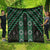 New Zealand Aotearoa Quilt Green Poutama With Taniko Pattern LT05