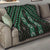 New Zealand Aotearoa Quilt Green Poutama With Taniko Pattern LT05