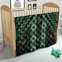 New Zealand Aotearoa Quilt Green Poutama With Taniko Pattern LT05